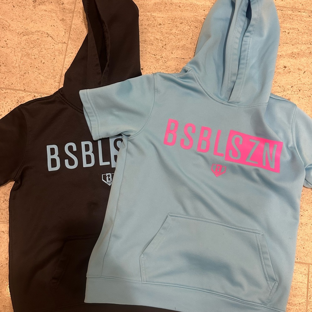Baseball lifestyle 101 hoodie Set - Black and Blue